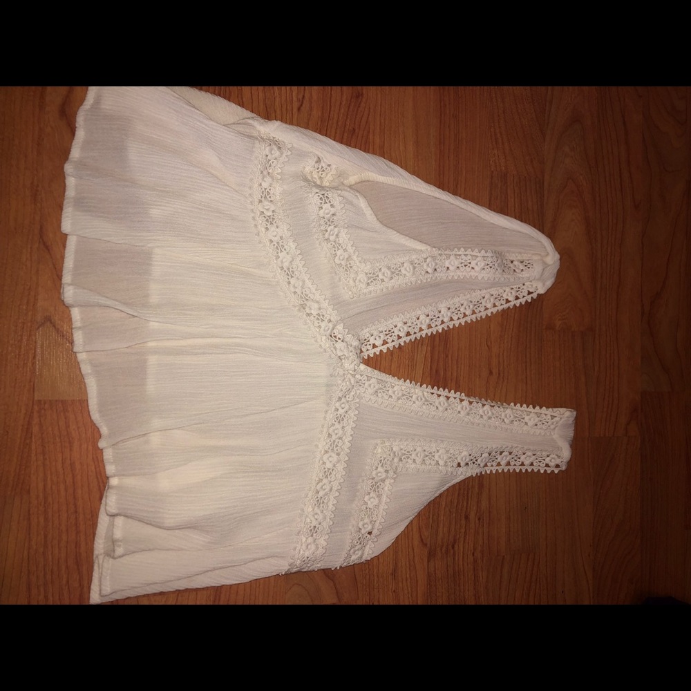 White Cropped Tank Top